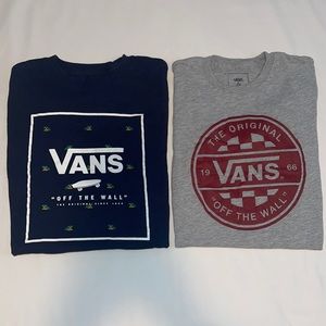 2 size small VANS T shirts